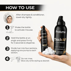 ThickAF Hair Mousse  Instant Volume & Thick Hair Styling Foam