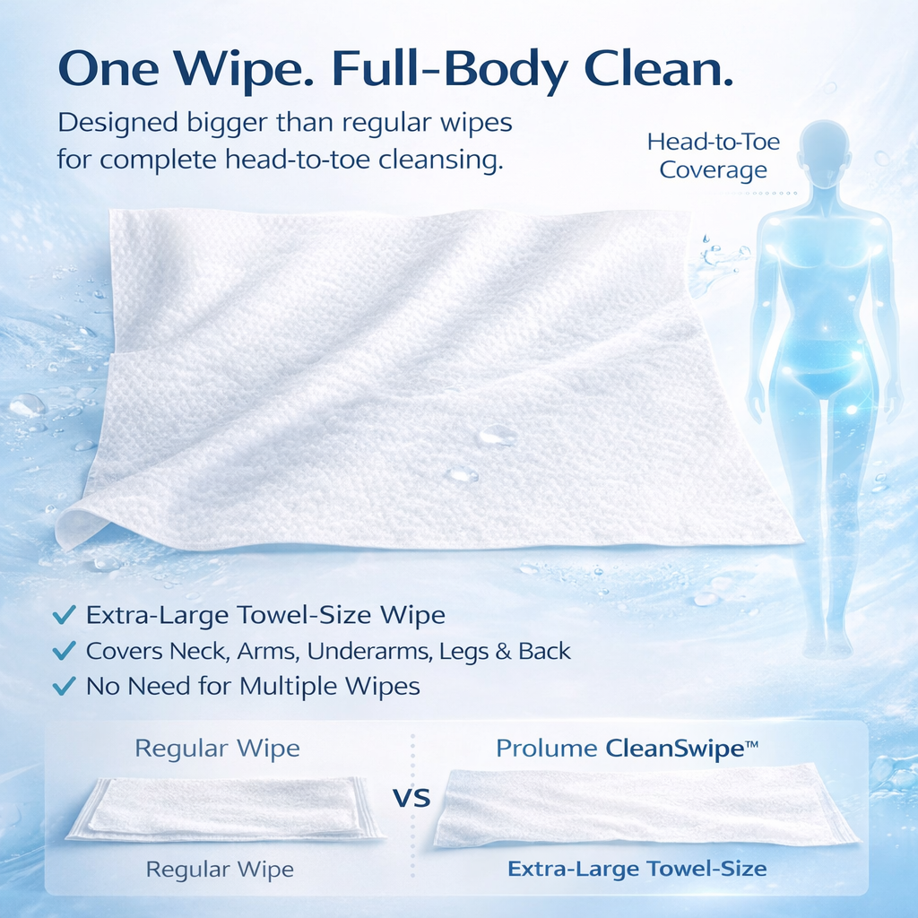 CleanSwipe Extra-Large Bathing Wet Wipes