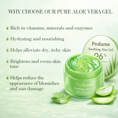 Soothing Aloe Gel – 96% Aloe Hydration Face & Body Gel