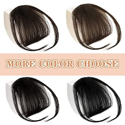 AirBangs Clip-In Bangs for Women – 100% Human Hair Wispy Fringe Hairpiece-Pack of 2