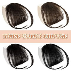 AirBangs Clip-In Bangs for Women – 100% Human Hair Wispy Fringe Hairpiece-Pack of 2