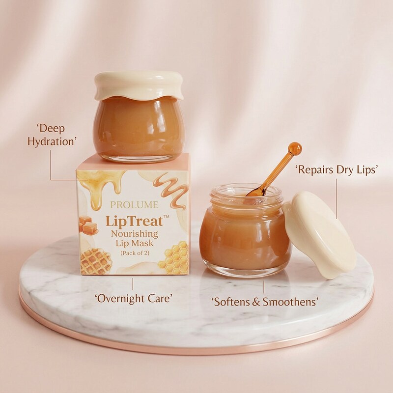 LipTreat Nourishing Lip Mask (Pack of 2)  Deep Repair | Hydrating Lip Care | Soft & Smooth Lips