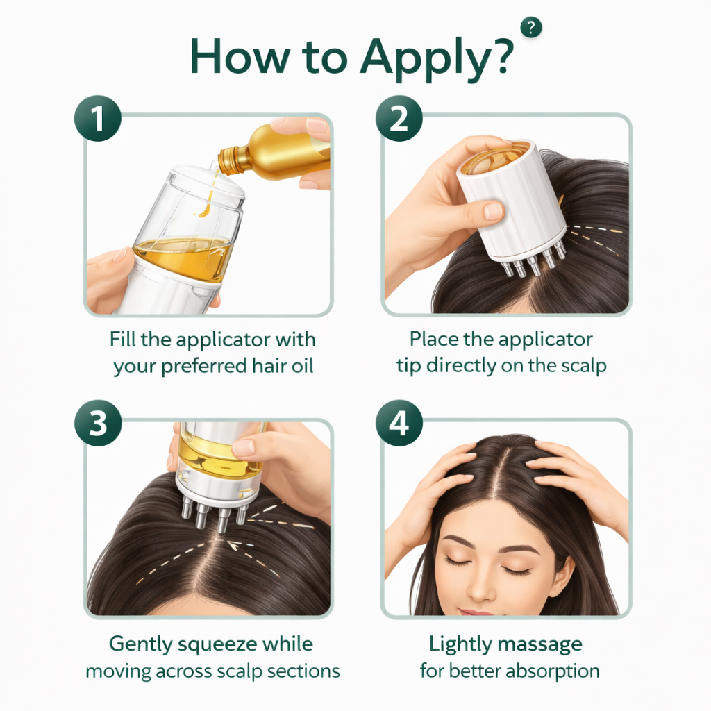 HealthyHair Hair Oil Applicator