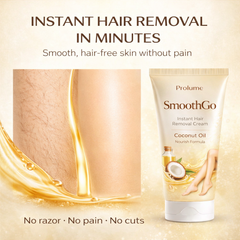 SmoothGo Instant Hair Removal Cream – Coconut Oil Nourish Formula