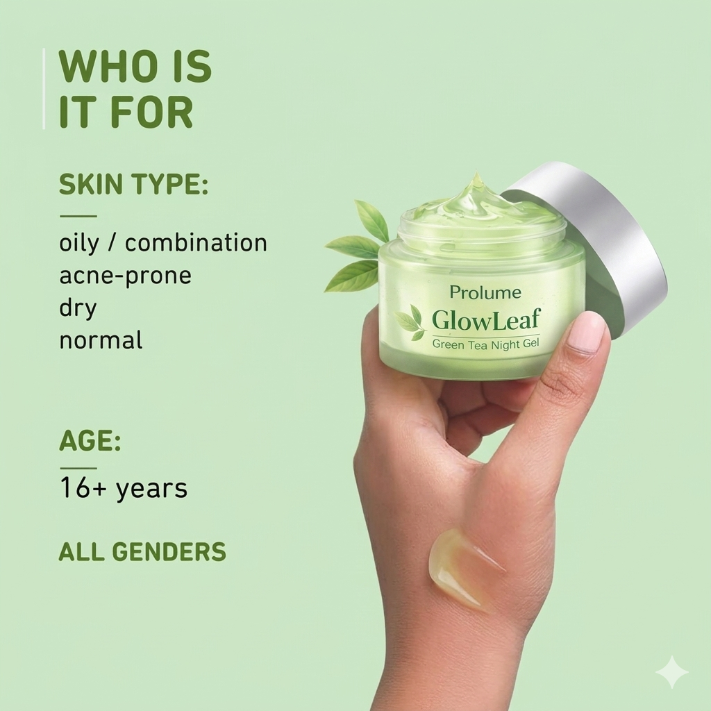 GlowLeaf Green Tea Night Gel