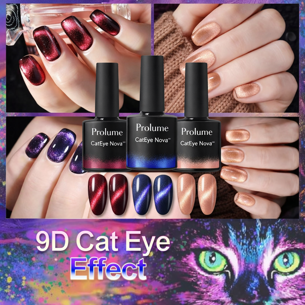 CatEye Nova 9D Magnetic Gel Nail Polish – Pack of 3
