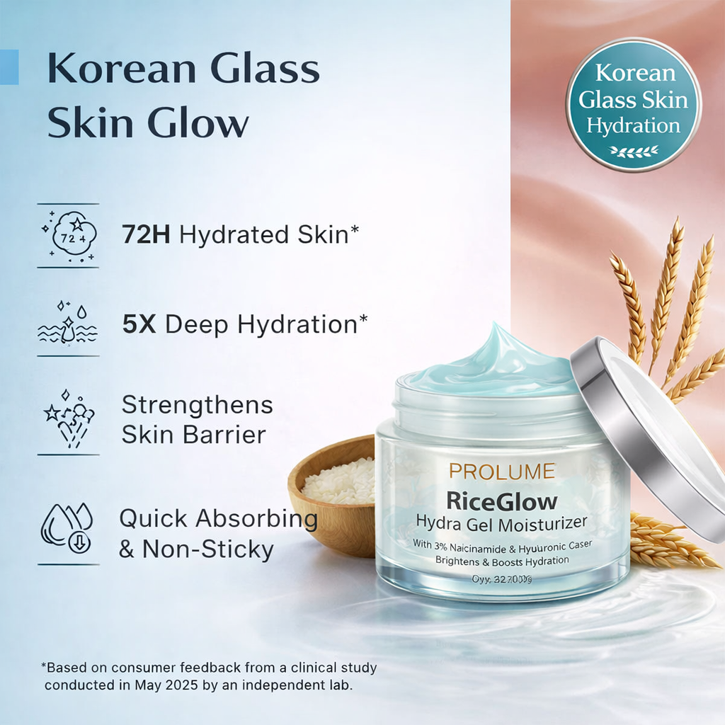 RiceGlow Hydra Gel Moisturizer – Rice Water Hydration Formula