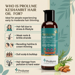 KeshAmrit Advanced Herbal Hair Oil  Root Strengthening Ayurvedic Hair Therapy | Scalp Nourishing Oil | 100 ml