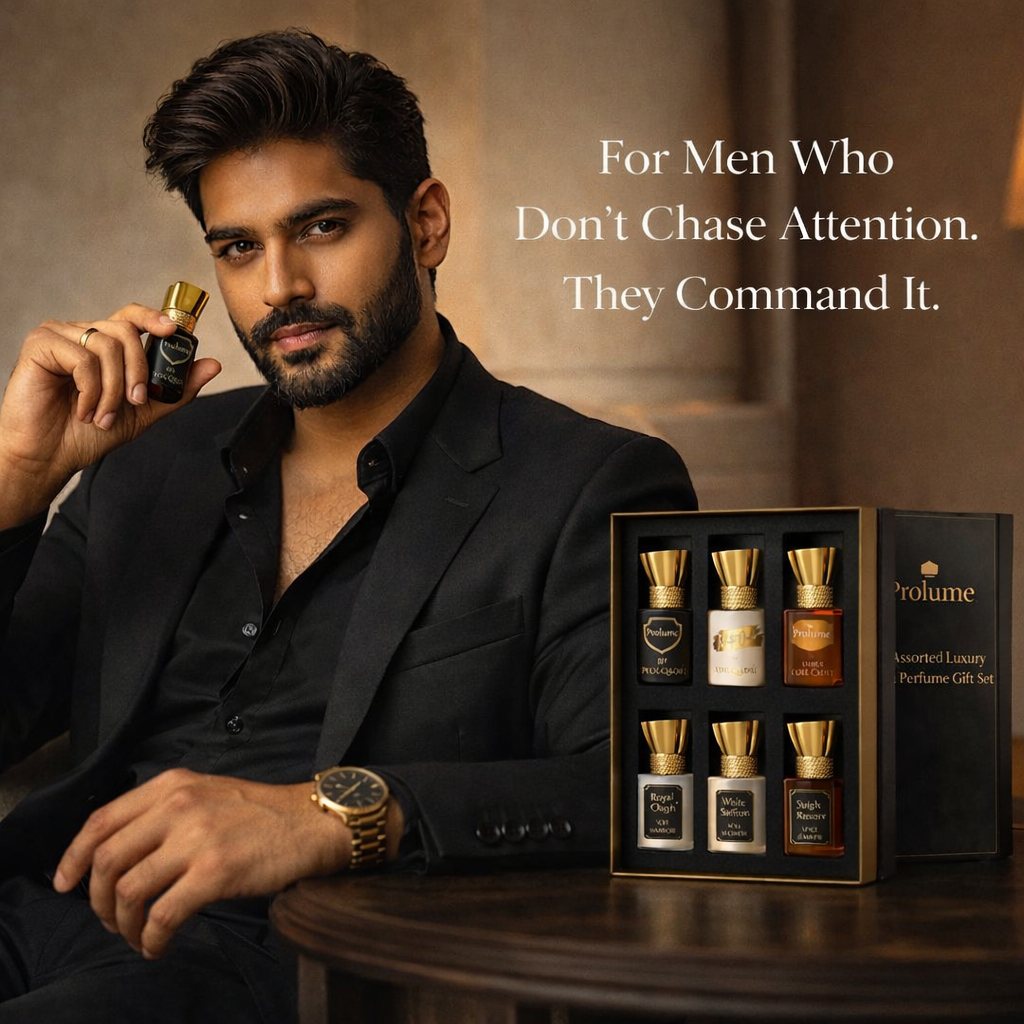 Assorted Luxury Attar Perfume Gift- Set of 6
