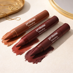 OmbrePop Gradient Matte Lip Crayon Trio – Warm Brown, Maroon & Deep Wine