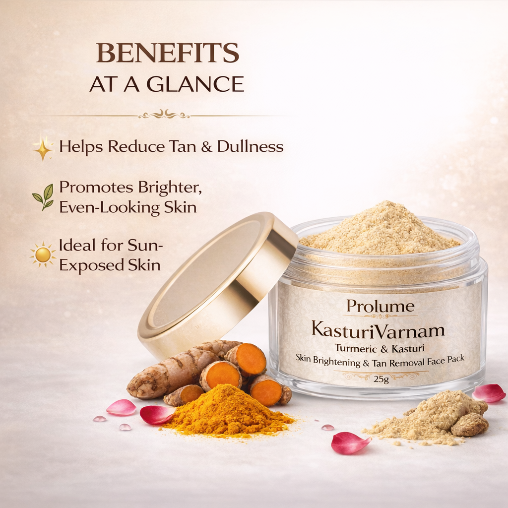 Kasturi Varnam Turmeric & Kasturi Skin Brightening & Tan Removal Face Pack