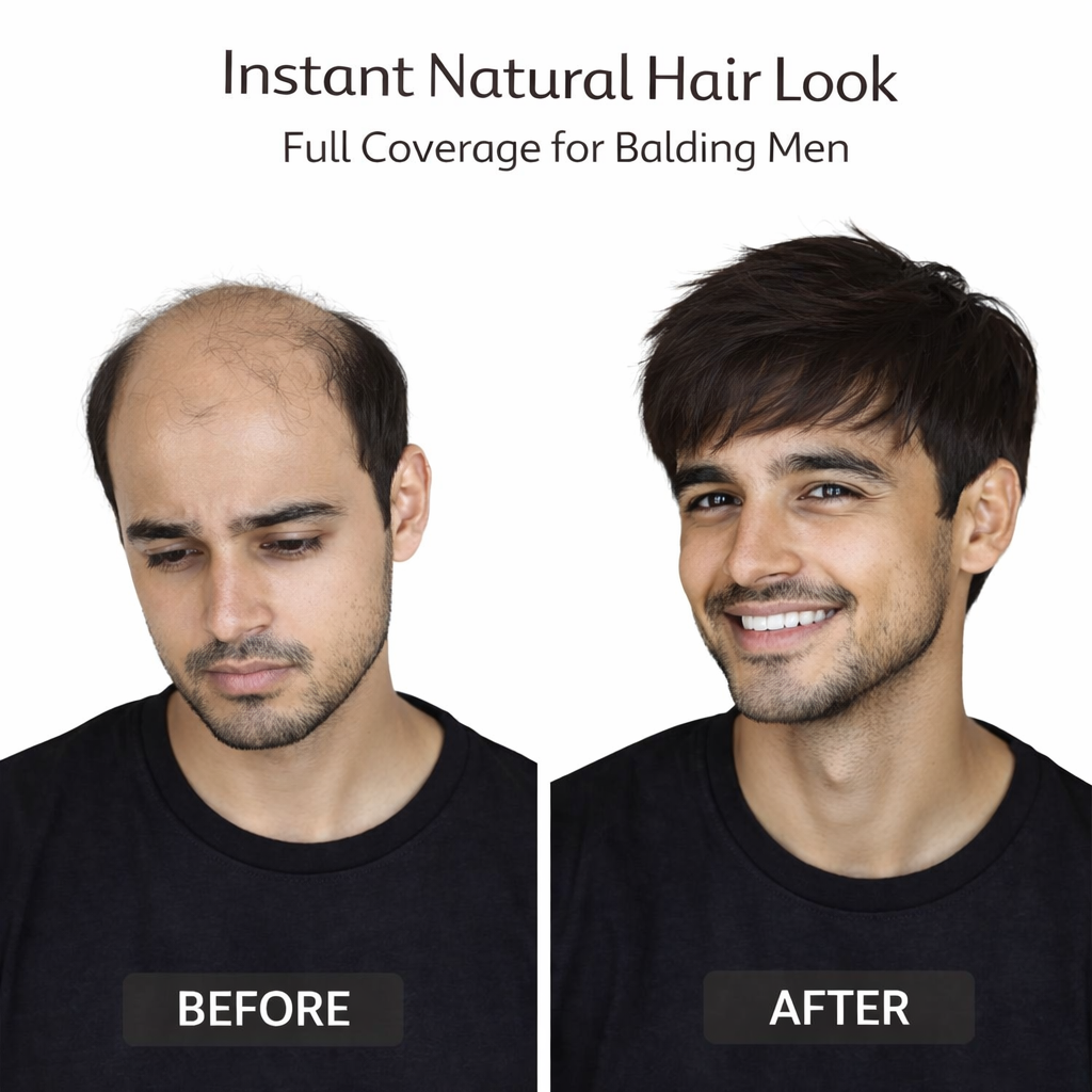 TrueHair Wig for Men – Natural Look Full Head Wig for Boys & Middle-Aged Men