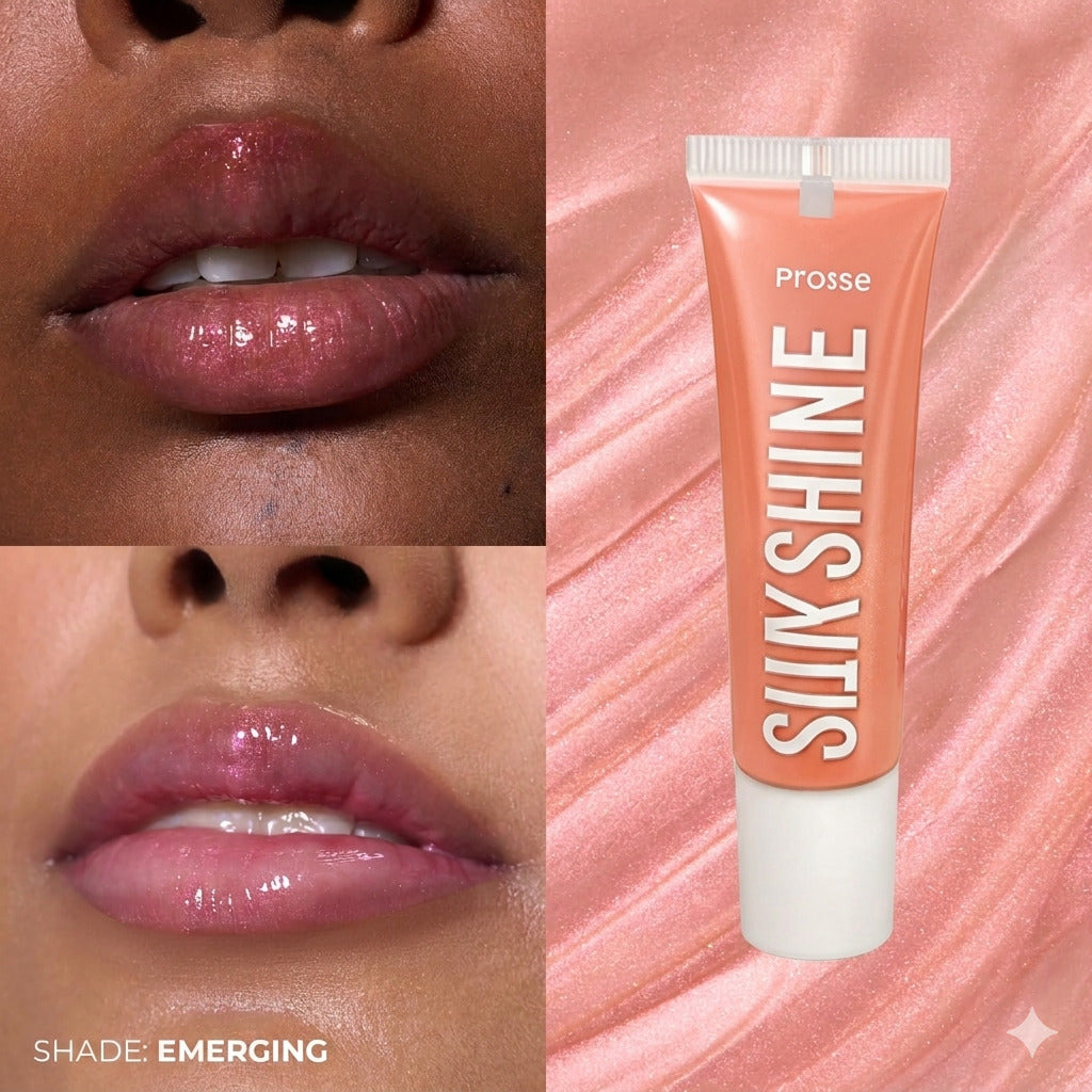 SilkShine Lip Gloss Trio  Hydrating High-Shine Mini Lip Gloss Set