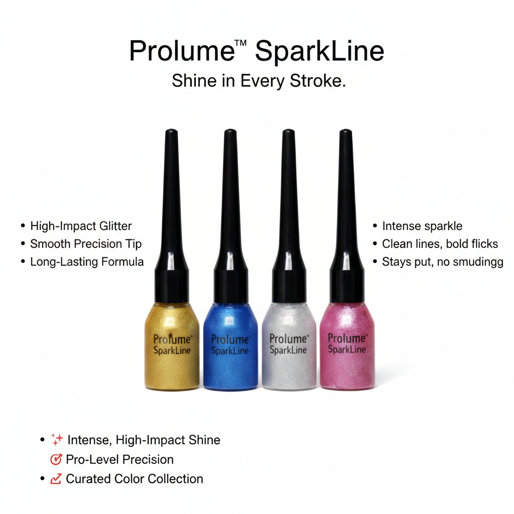 SparkLine Glitter Eyeliner - set of 4
