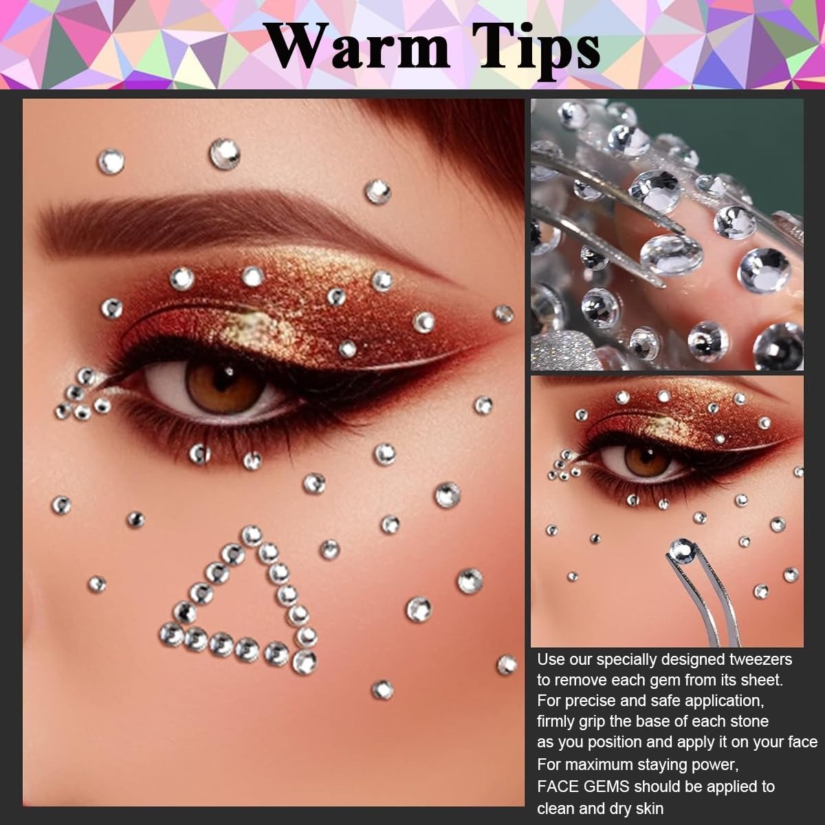 LashLuxe Gems Rhinestone Lashes & Face Gem Glam Kit