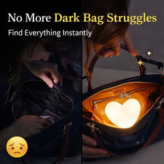 HeartGlow Bag Light Rechargeable Keychain Lamp