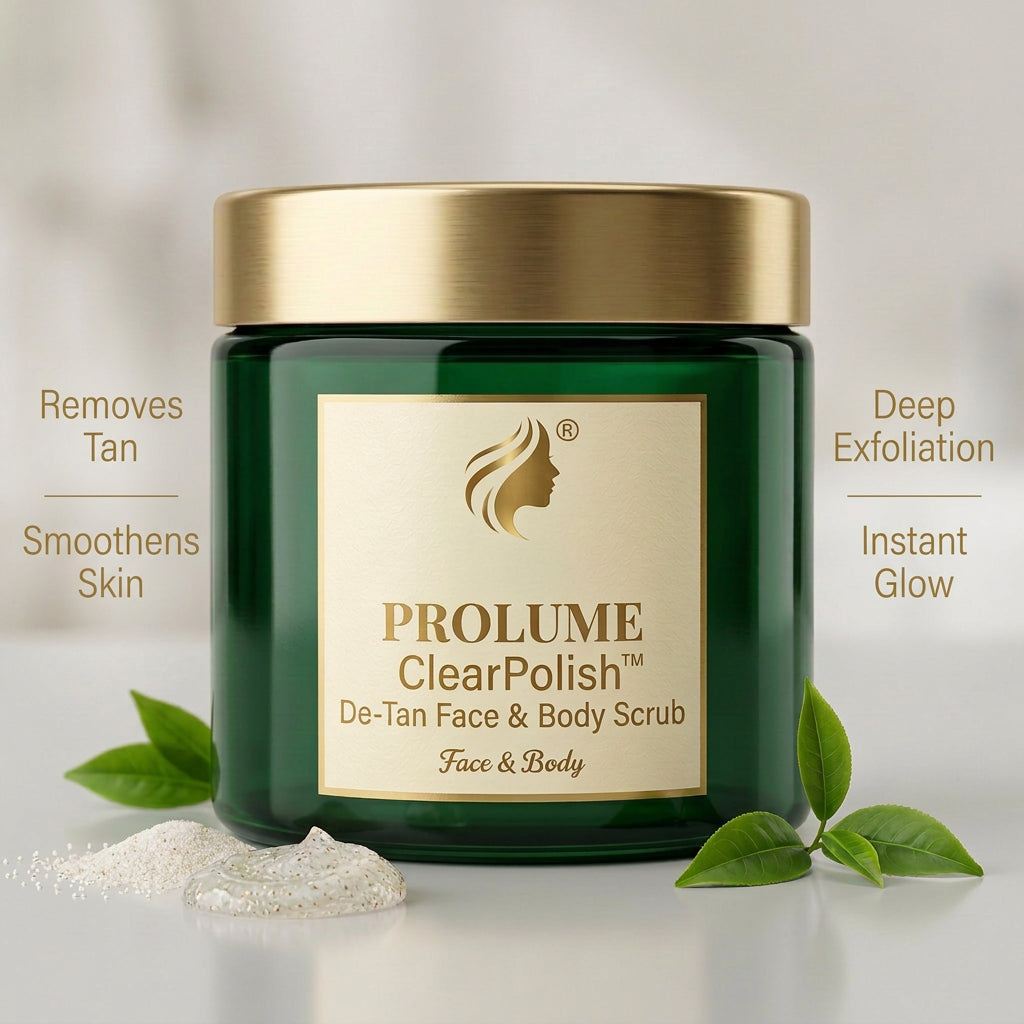 ClearPolish De-Tan Face & Body Scrub