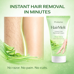 HairMelt Instant Hair Removal Cream – Aloe Vera Calm Skin Formula
