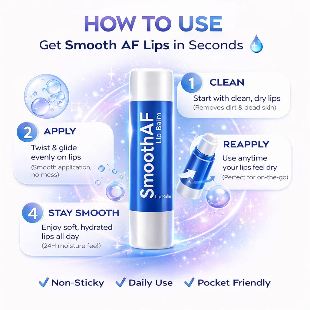 SmoothAF Lip Balm (Pack of 3)