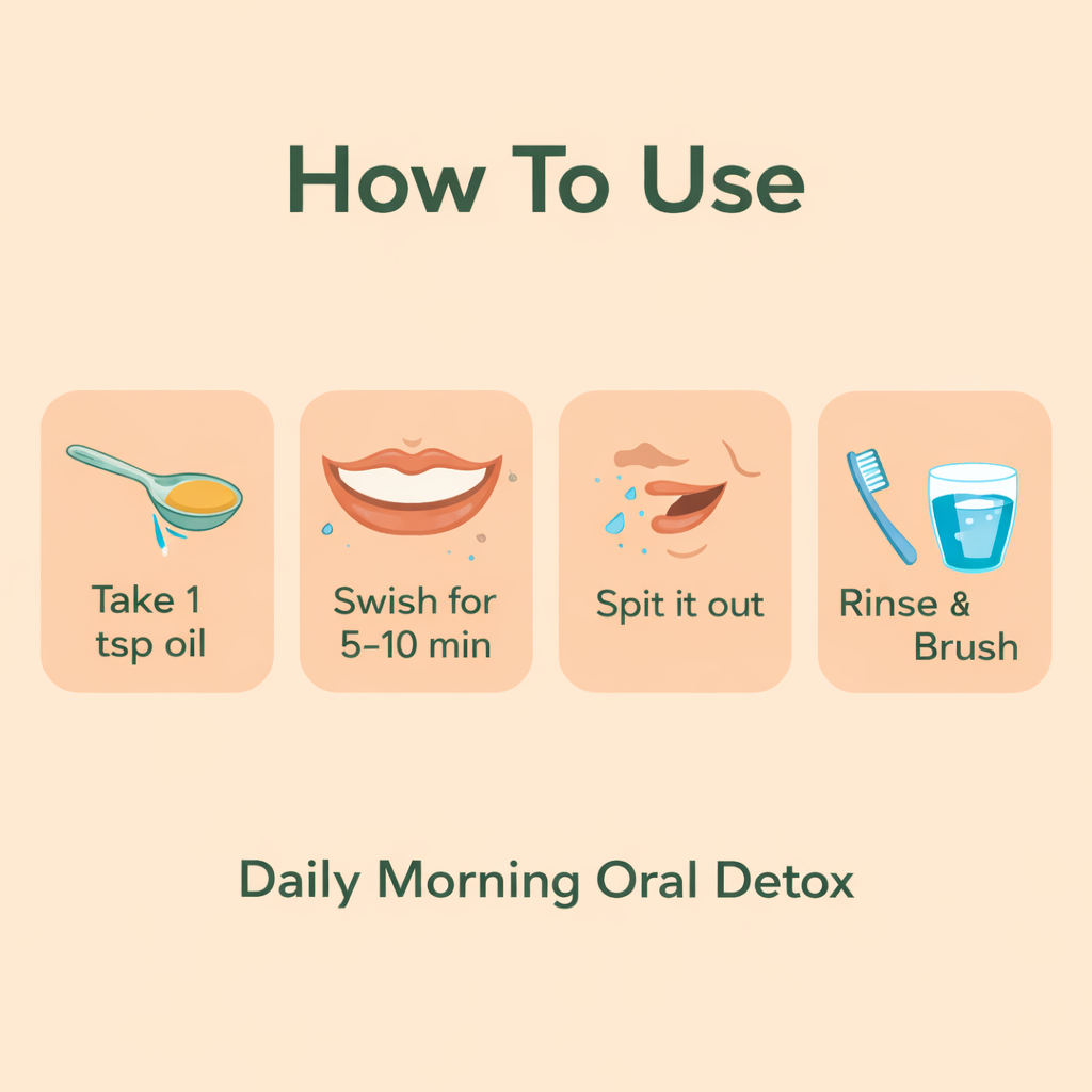 Coconut Oil Pull Mouthwash – Peppermint & Clove | Natural Oil Pulling for Teeth & Gums | Fresh Breath Oral Detox | 100ml