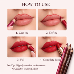 DefineCode Lip Architect Set- Matte Lip Liner Set of 10