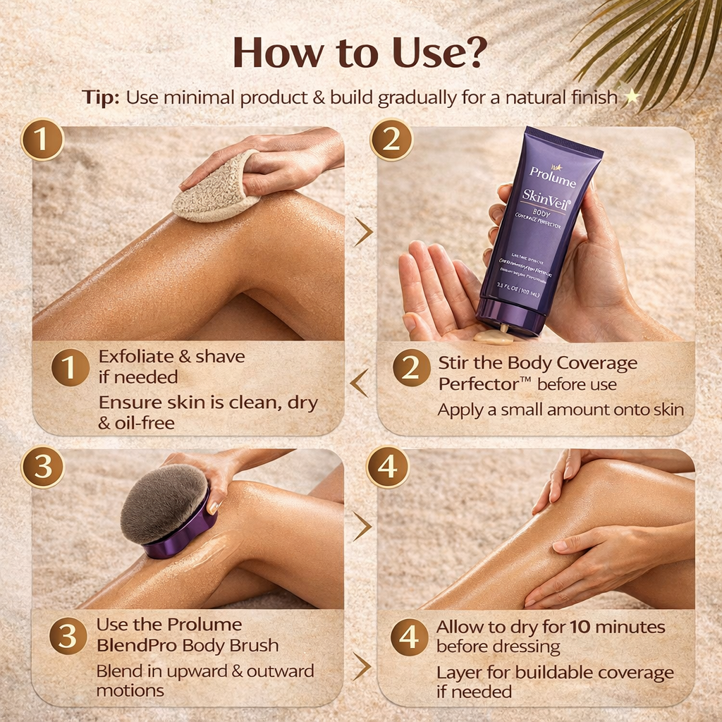 SkinVeil Body Coverage Perfector + BlendPro Body Brush