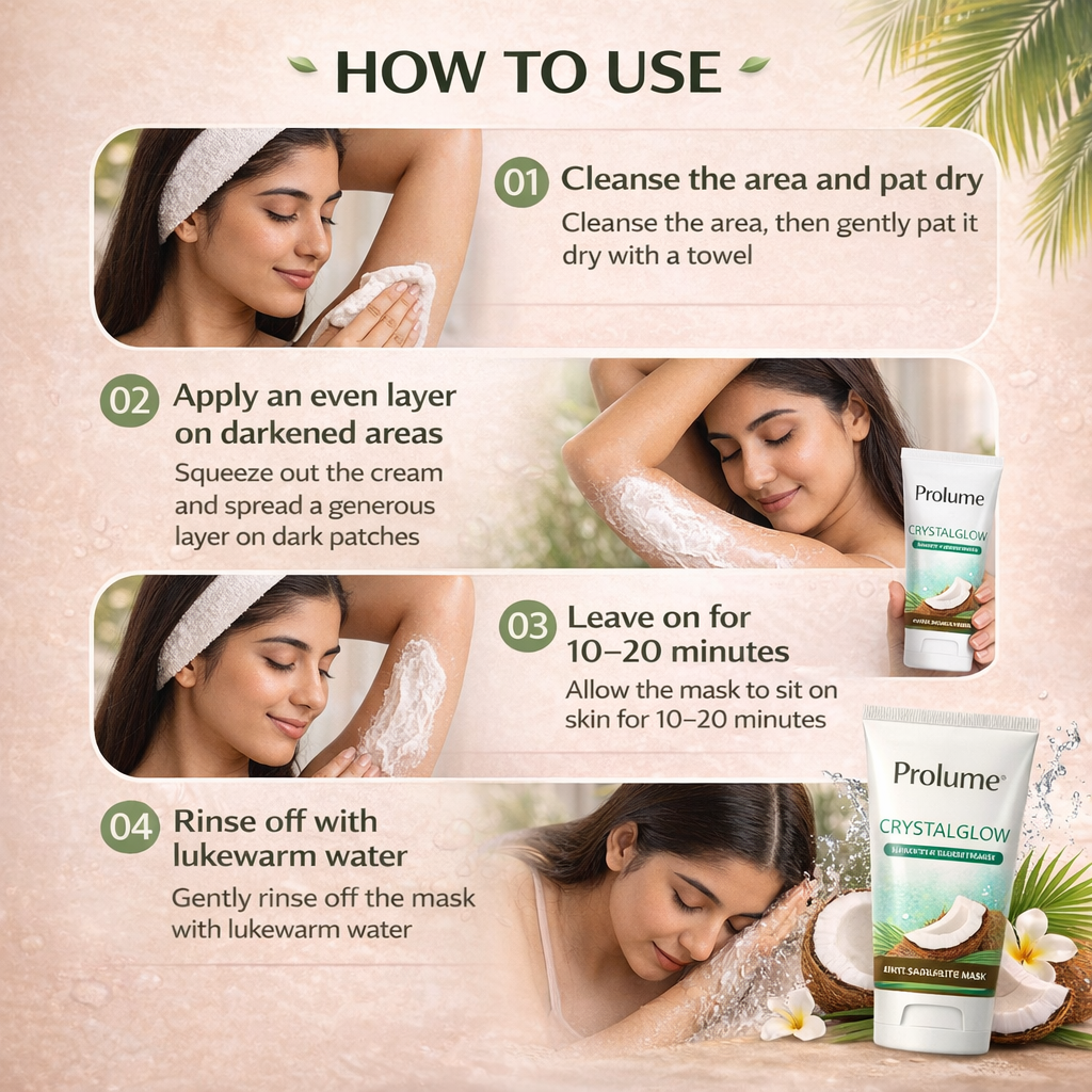 CrystalGlow Instant Spotlite Mask with Coconut Extracts