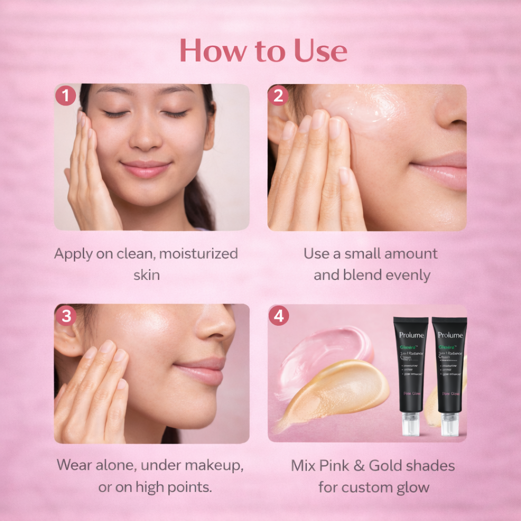 Glissèra 3-in-1 Radiance Cream Duo (Pink & Gold)