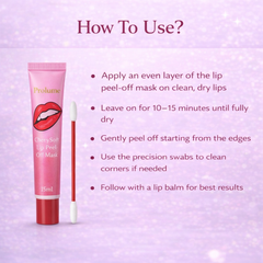 Prolume CherrySoft™ Lip Peel-Off Mask with 10 Precision Clean-Up Swabs