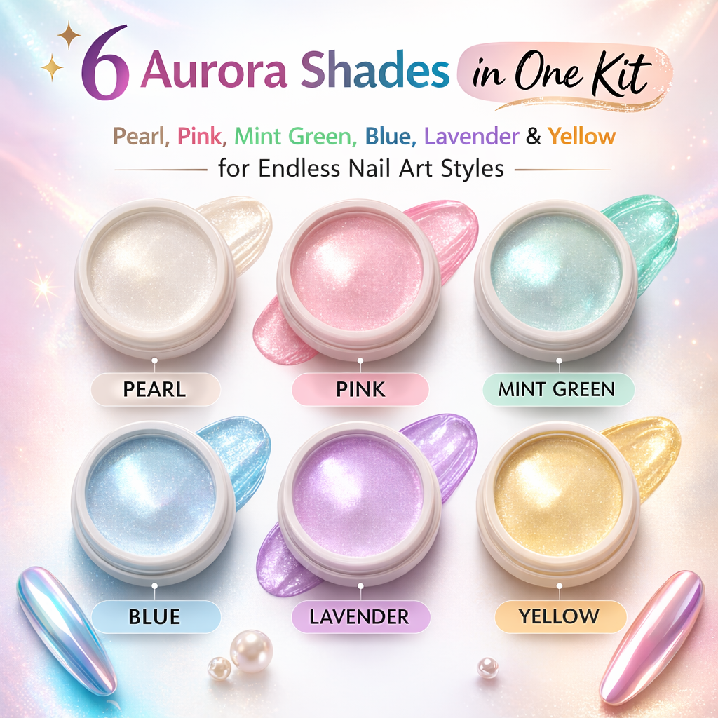 LumiChrome Aurora Nail Powder Kit