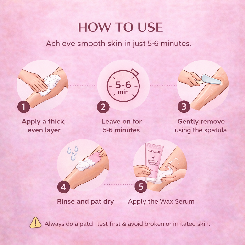 DermaEase Hair Removal Cream with Wax Serum