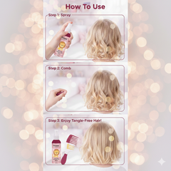 TangleFree Duo (Kids Hair Detangle Spray + Comb)