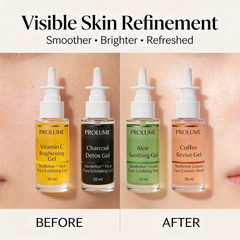 SkinRefine Face Exfoliating Gel Collection (Vitamin C, Charcoal, Aloe & Coffee Variants)