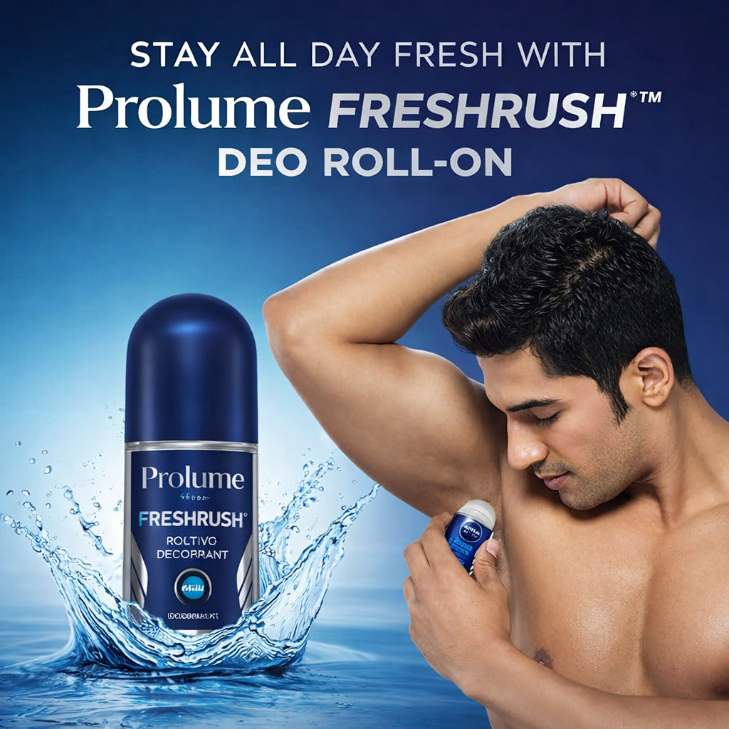FreshRush Active Deo Roll-On (Pack of 3)