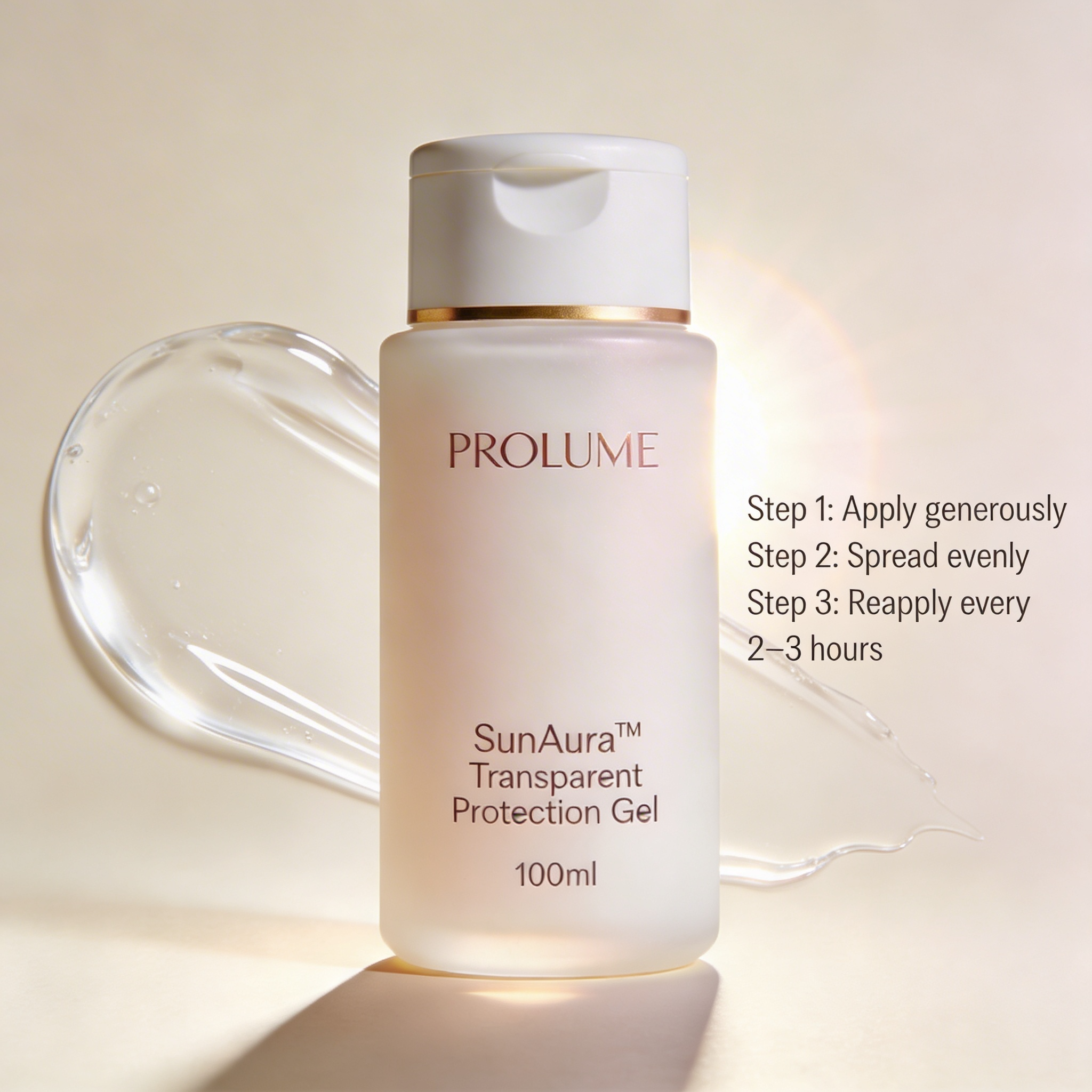 SunAura Transparent Protection Gel  Flip-Top Bottle