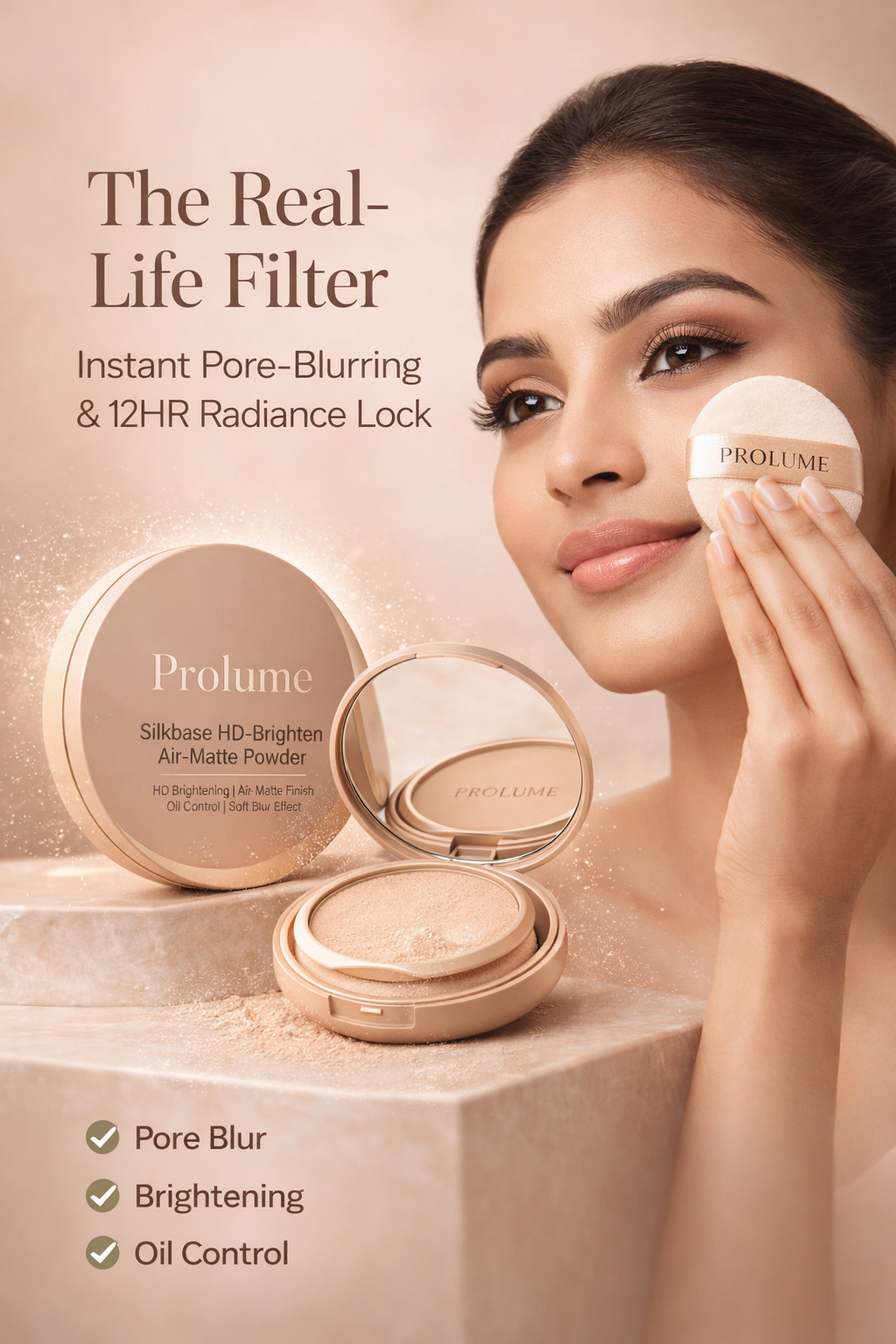 Silkbase HD-Brighten Air-Matte Powder