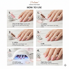 GelGlow Nail Polish Set (Pack of 5)
