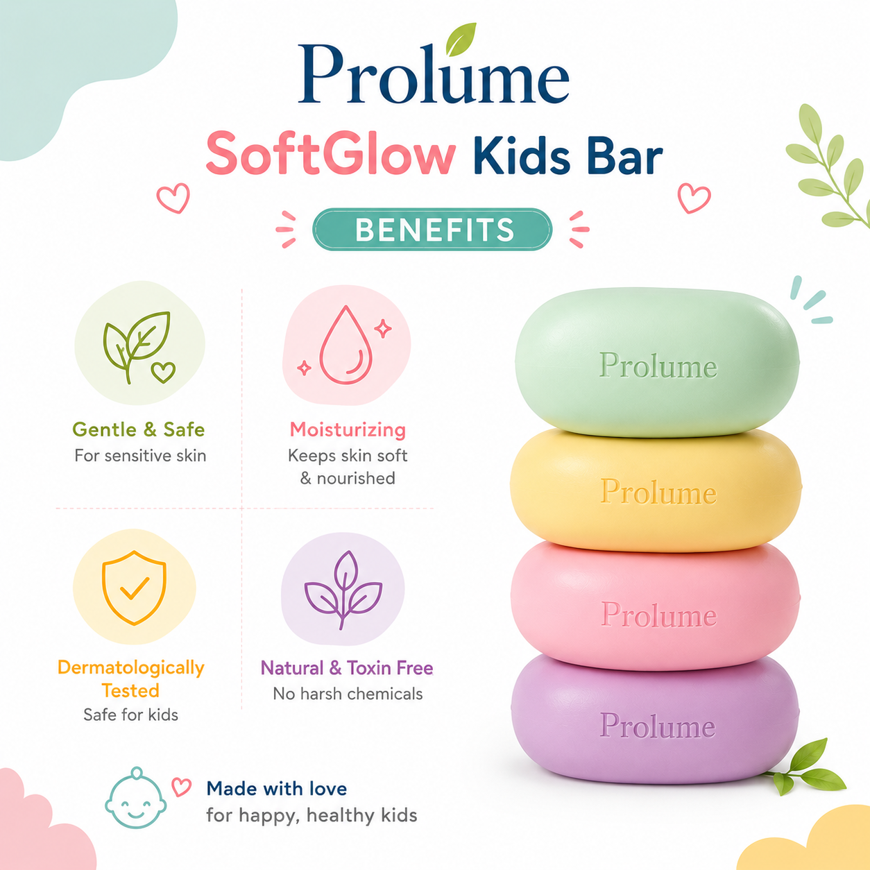 SoftGlow Kids Bath Bar