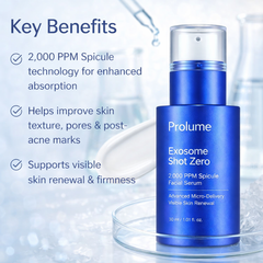 Exosome Shot Zero 2,000 PPM Spicule Facial Serum