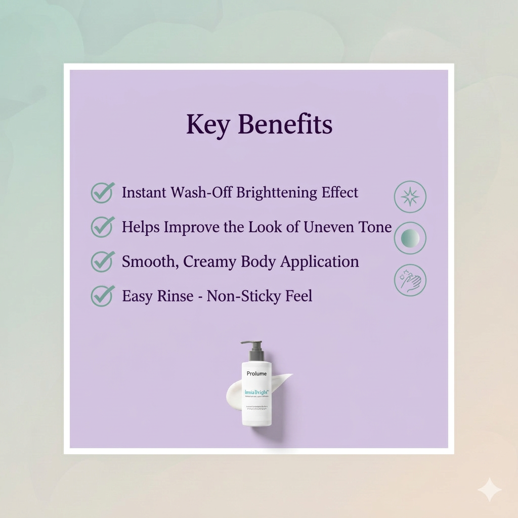 InstaBright Whitening Body Wash-Off Cream for Bride to be