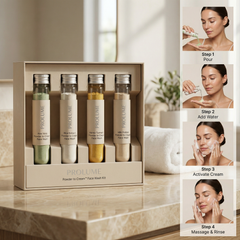 Powder to Cream Face Wash Kit  ~4 Variants | Test Tube Packaging Pack of 4