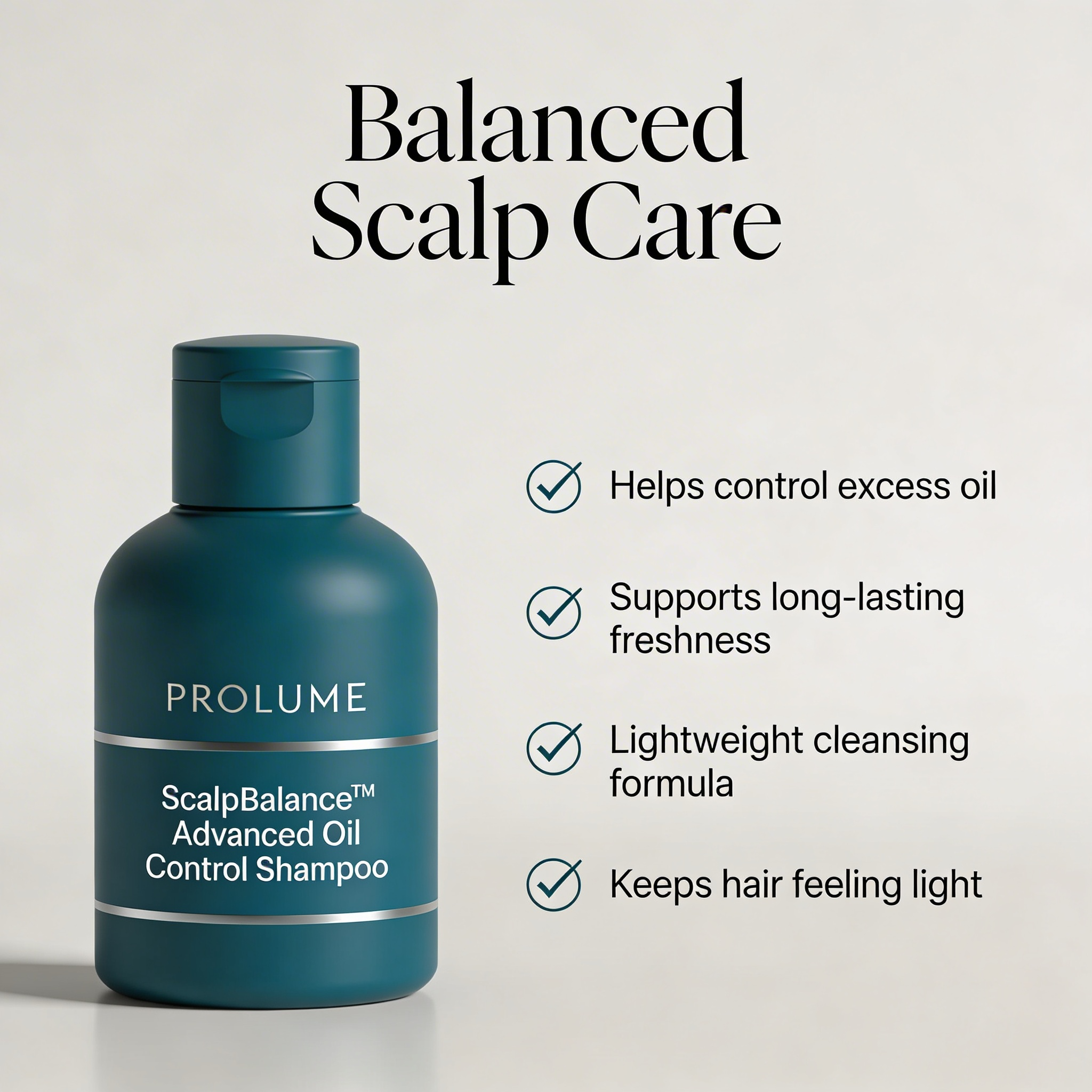 ScalpBalance Advanced Oil Control Shampoo -100ml | Flip-Top Bottle