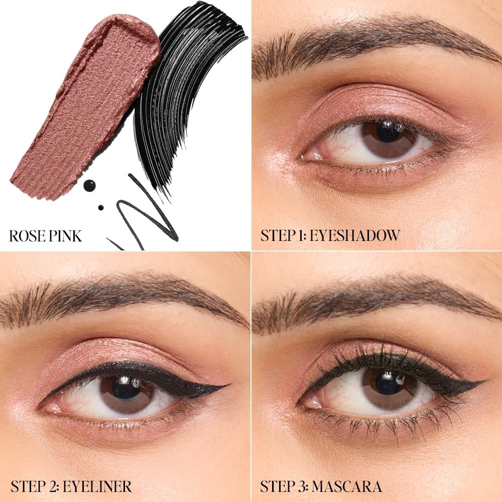 EyeStack 3-in-1 Eye Trio – Rose Pink Metallic & Matte