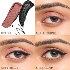 EyeStack 3-in-1 Eye Trio – Rose Pink Metallic & Matte