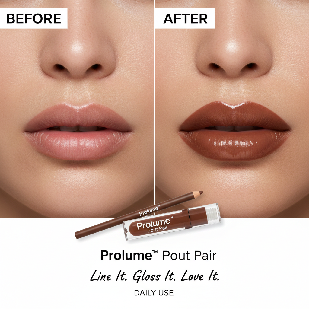 PoutNPair (Lip Liner + Lip Gloss Kit)