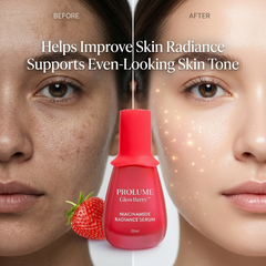 GlowBerry Niacinamide Radiance Serum  Strawberry Extract Brightening Serum | Lightweight Hydrating Face Serum | Daily Glow Booster