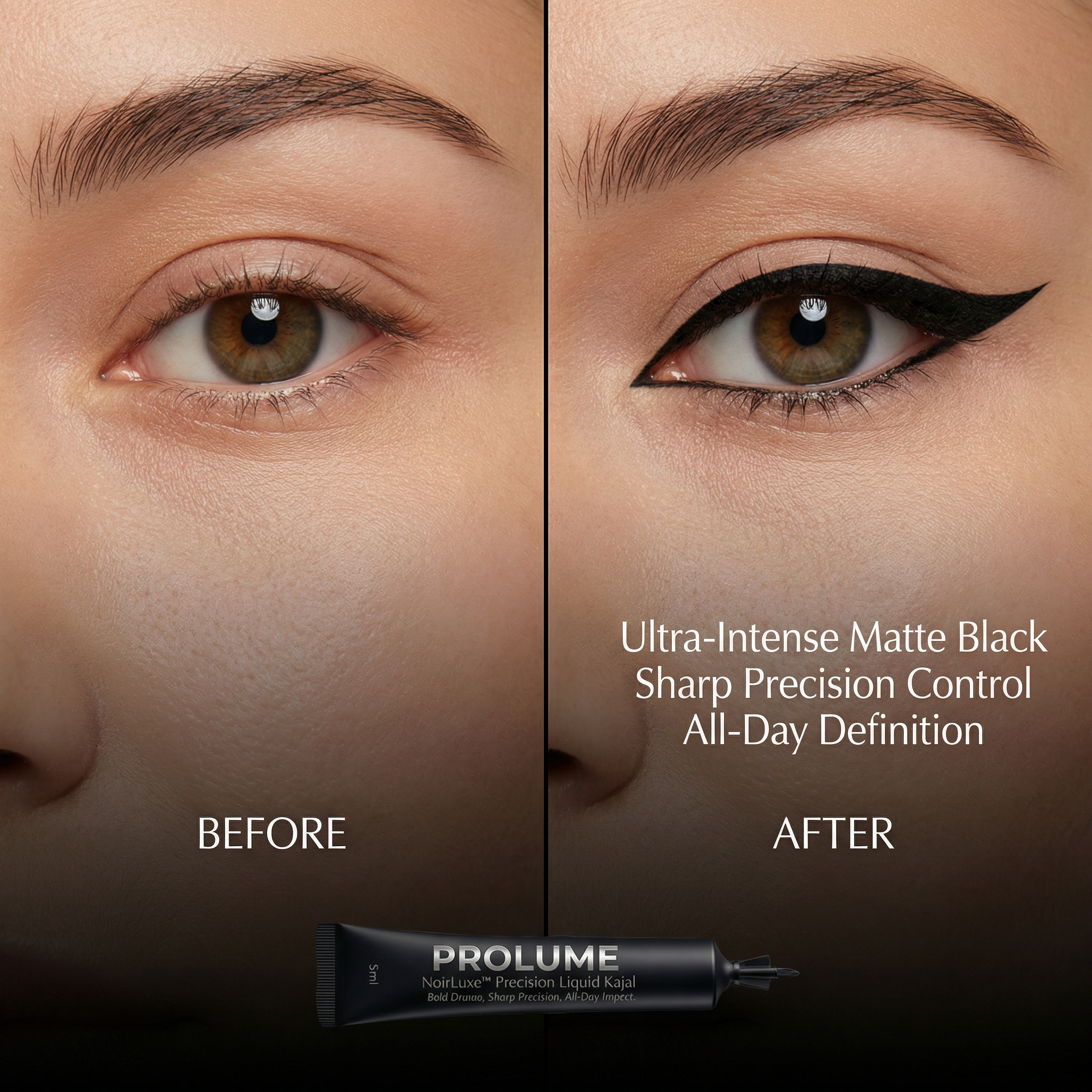 NoirLuxe Precision Liquid Eyeliner  ~5ml | Ultra-Fine Brush Tip