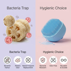 CleanFlex Silicone Body Scrubber (Pack of 3)  Hygienic Body Brush | Deep Clean | Gentle Exfoliation