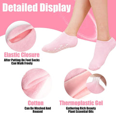 FootSpa Silicone Moisturising Spa Gel Socks