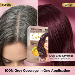 ColorSilk Gel Hair Colour – Burgundy (Pack)  Rich Burgundy Shade | Ammonia-Free Gel Formula | Long-Lasting Shine